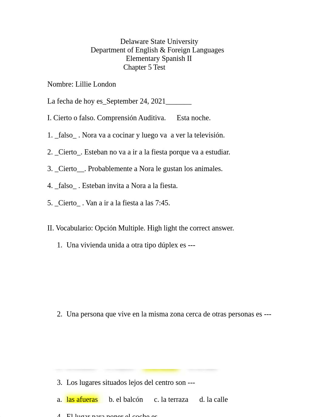 Spanish 102 Chapter 5 Test  Fall 2021 Angmor # 2.docx_dzgjffyw05w_page1