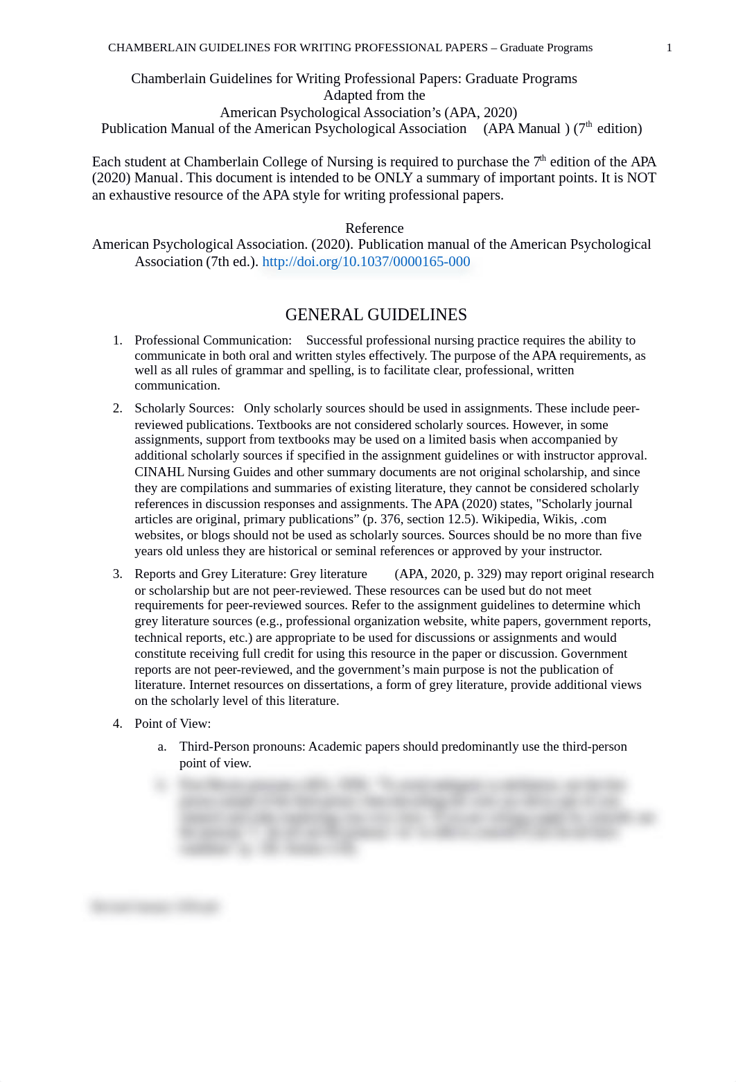 xDRAFT. 1.10.20. Chamberlain Guidelines for Writing Professional Papers _APA7. DNP Level (3) (2).doc_dzglq30m825_page1