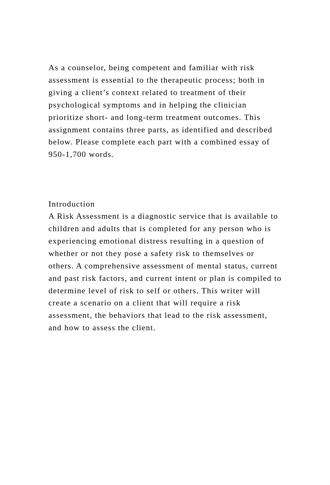 As a counselor, being competent and familiar with risk assessment .docx_dzgmf7vs4k1_page2