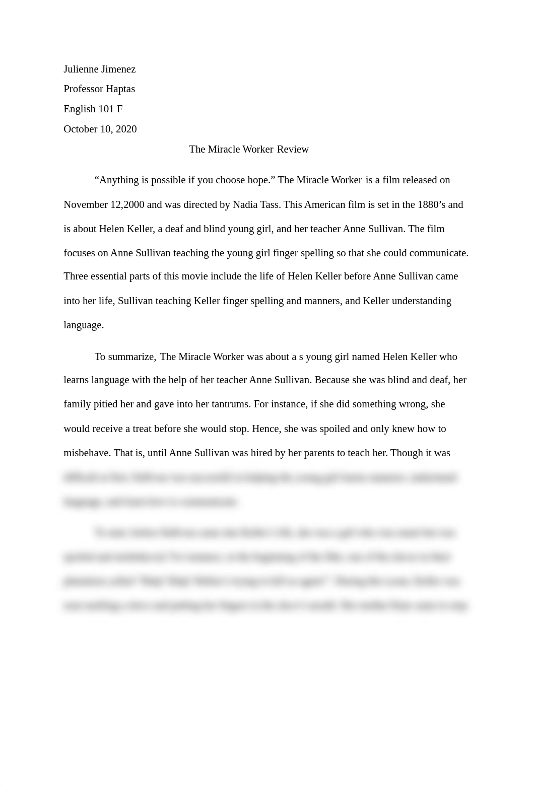 The Miracle Worker review.docx_dzgshtgwu23_page1