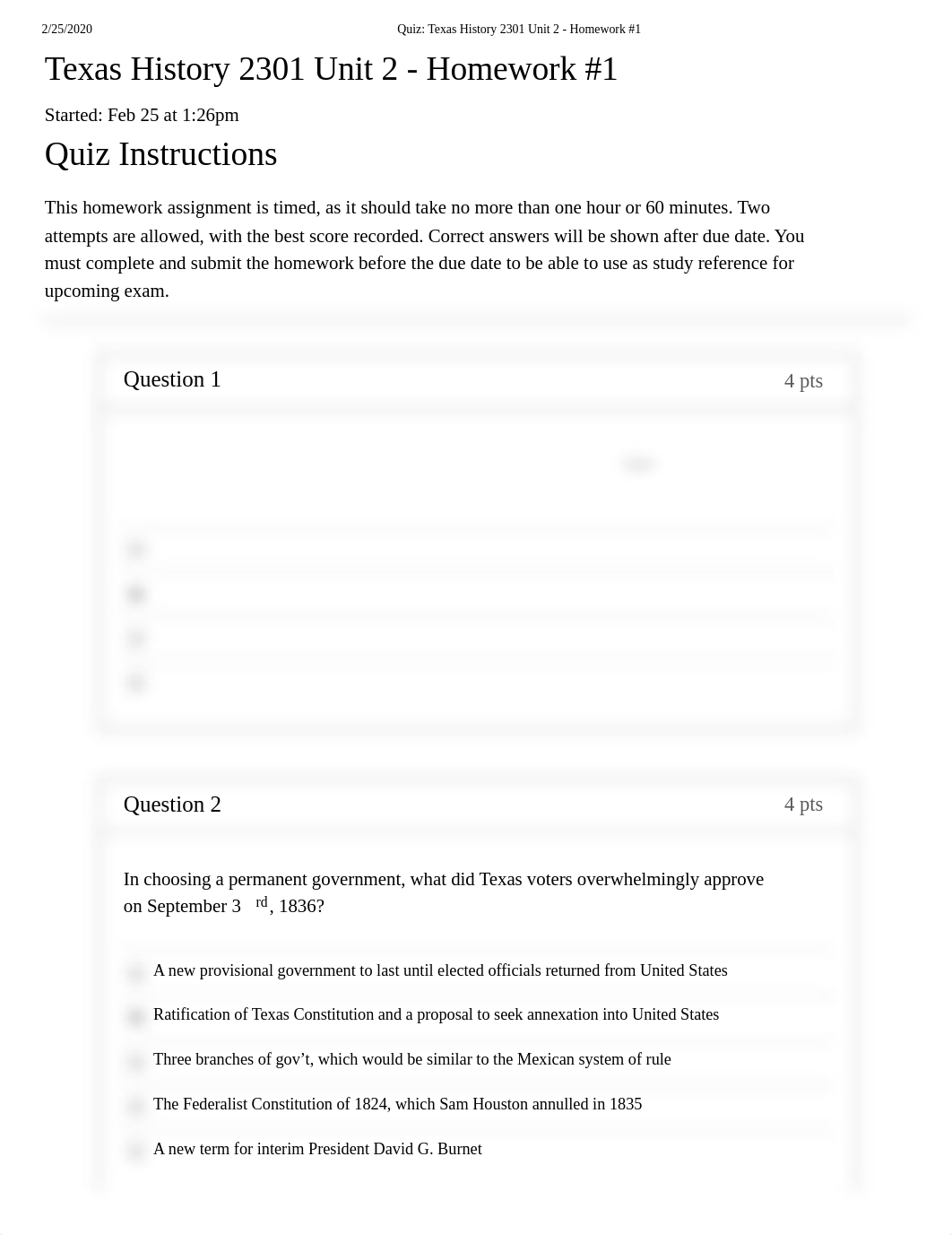 Quiz_ Texas History 2301 Unit 2 - Homework #1 ANSWERS.pdf_dzhec5mi1vy_page1