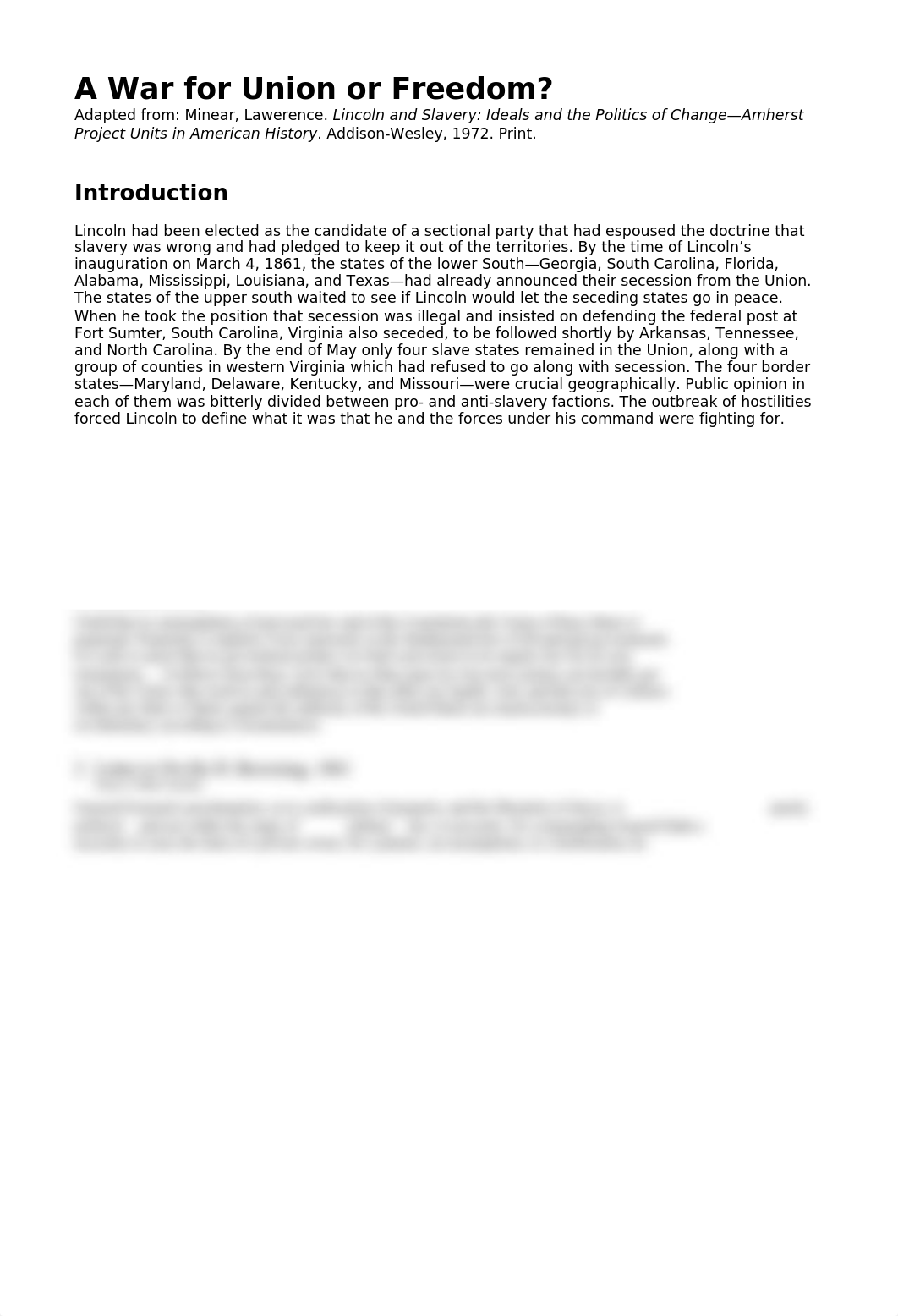 A War for Union or Freedom Doucments.docx_dzhfv884bh0_page1