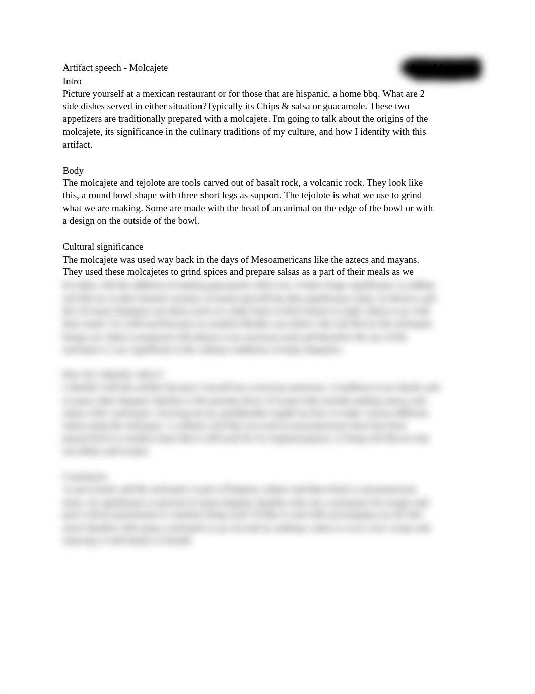 Artifact speech 1 - Molcajete.pdf_dzhpcv7yw5s_page1