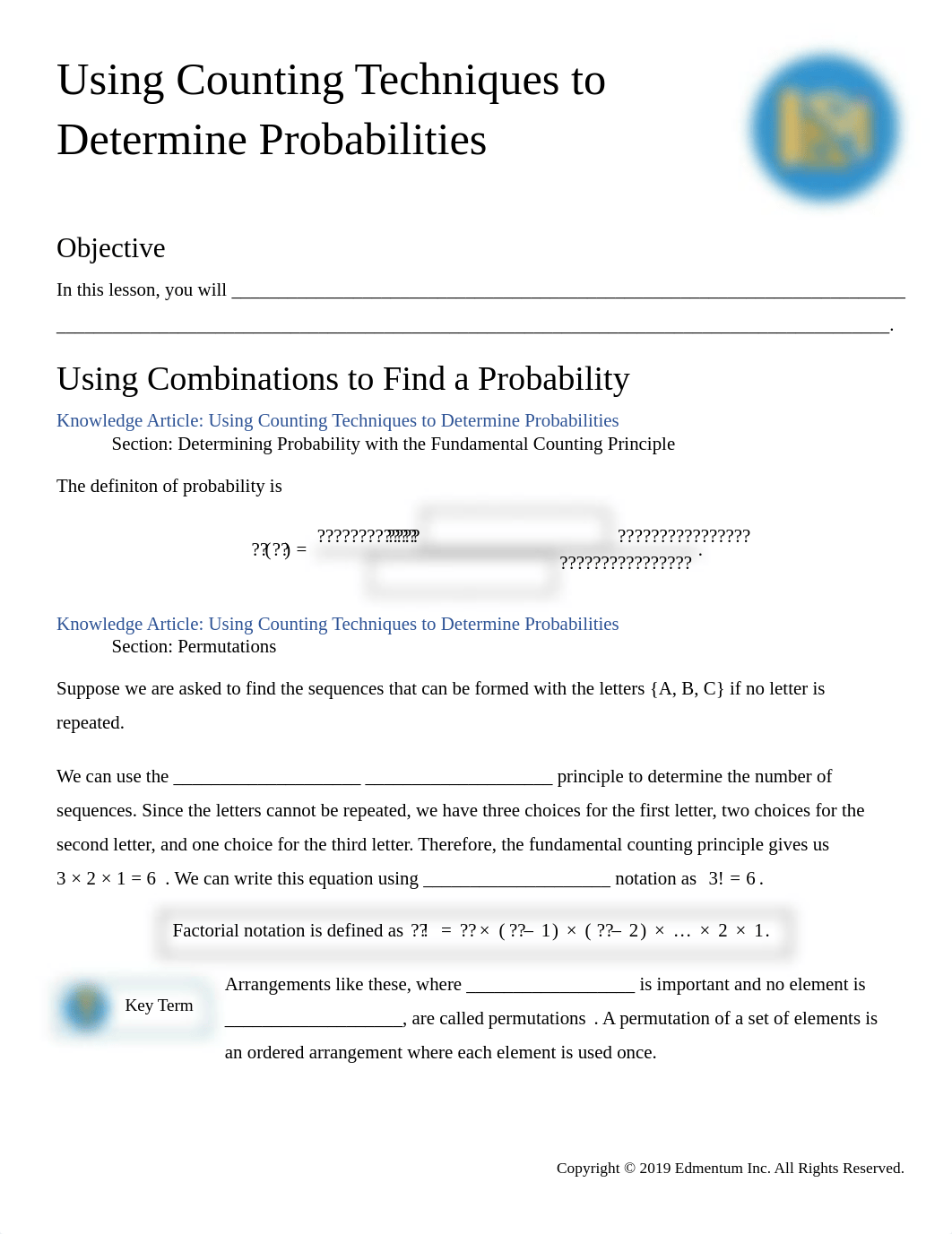 Guided Notes - Using Counting Techniques to Determine Probabilities.pdf_dzhuo4eny8c_page1