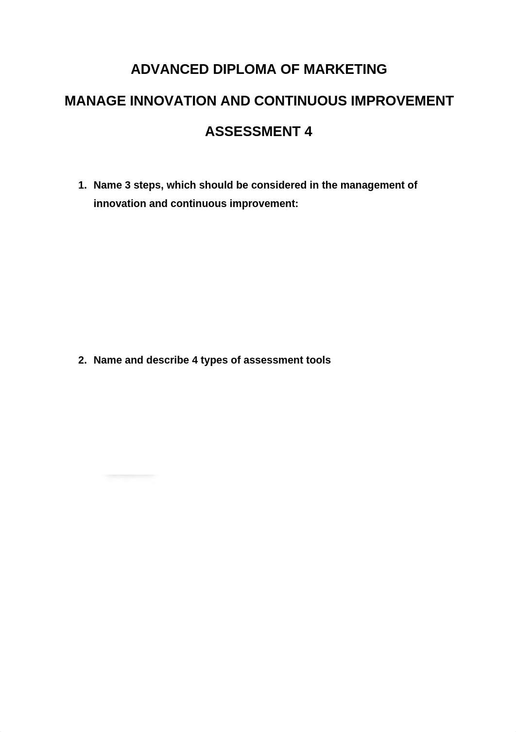 BSBMGT608C Manage Innovation and Continuous Improvements Ass4.docx_dzi0v4vvpf1_page1