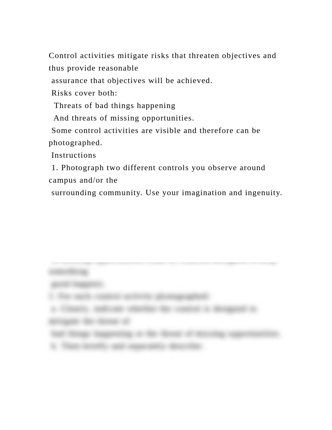 Control activities mitigate risks that threaten objectives and thus .docx_dzi93wkzdxx_page2