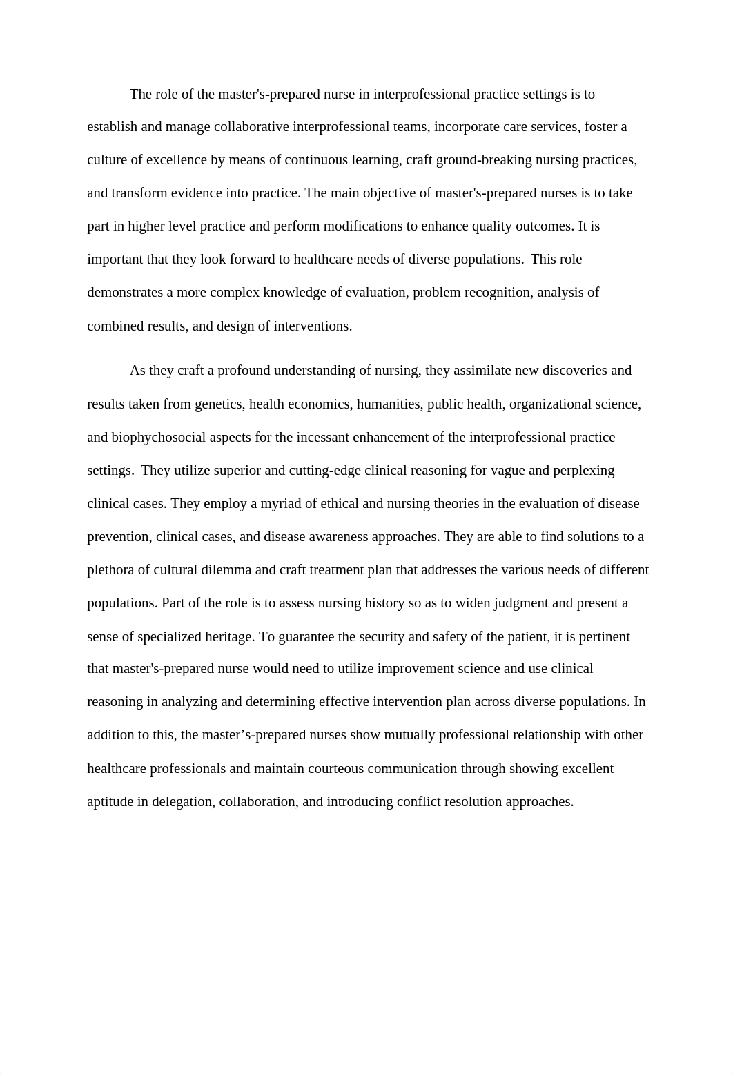 The role of the master prepared nurse  final 2.docx_dziihk6t0wl_page1