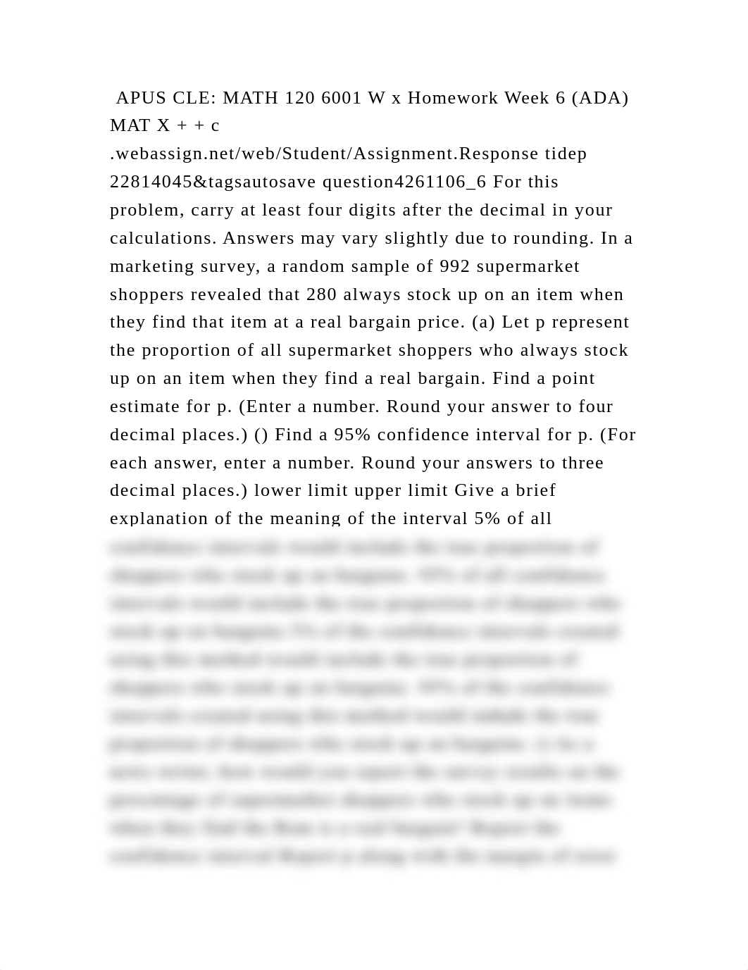 APUS CLE MATH 120 6001 W x Homework Week 6 (ADA) MAT X + + c .webass.docx_dzij0cmo026_page2