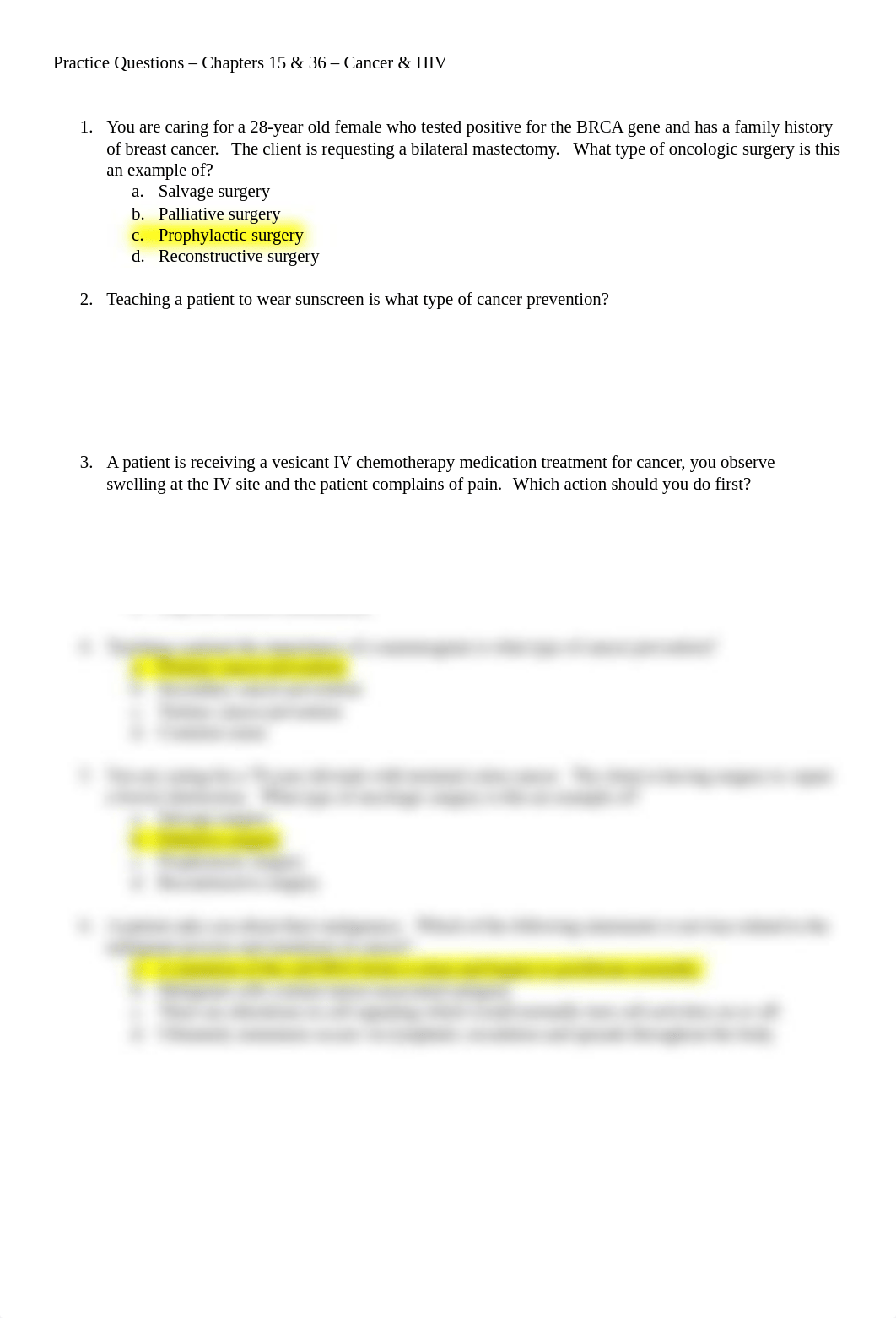 Oncology_HIV_PracticeQuestions.docx_dziv4k4lk74_page1