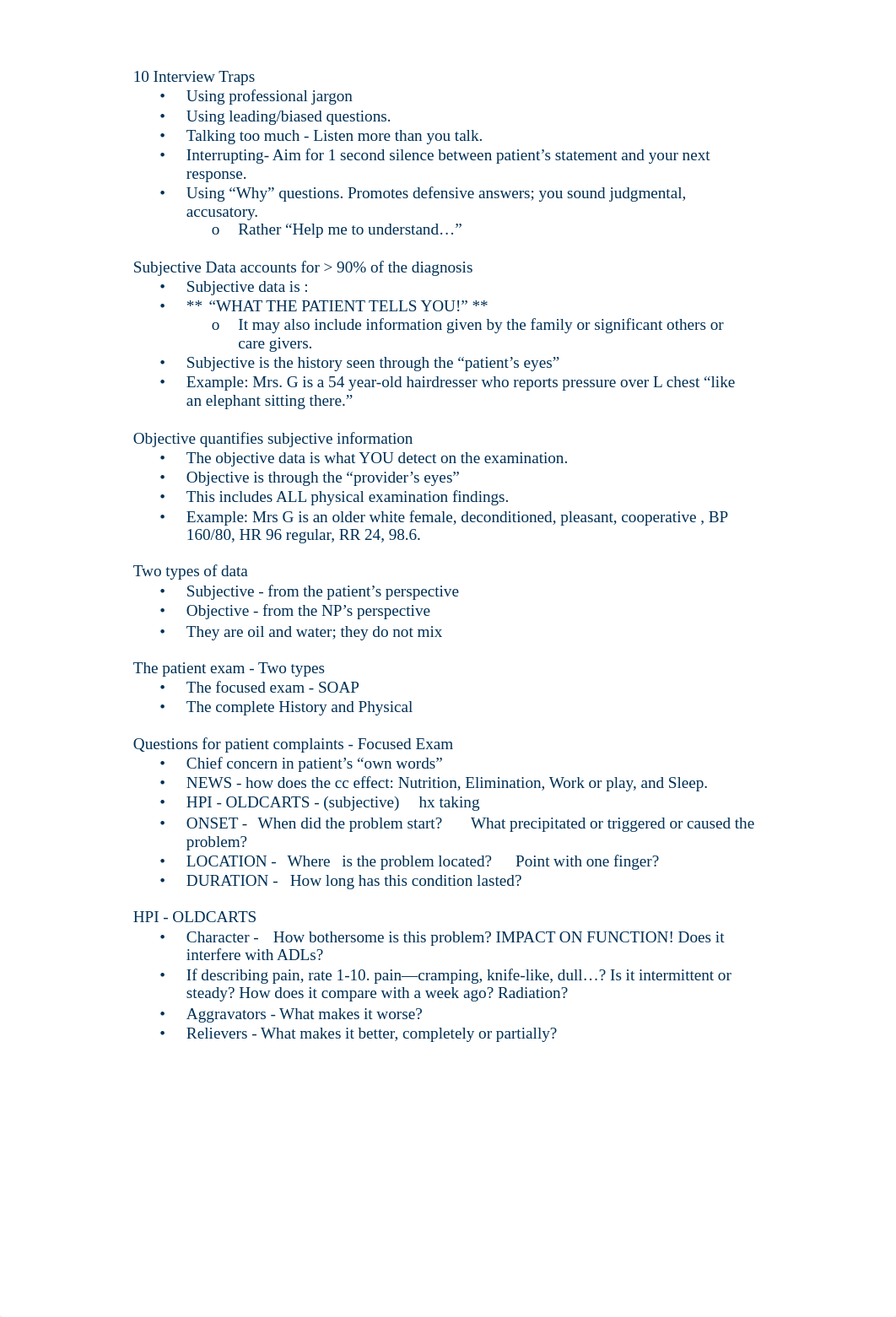 Overview of History, Exam Techniques, and Documentation Presentation Content.pdf_dzivttcjkbx_page2