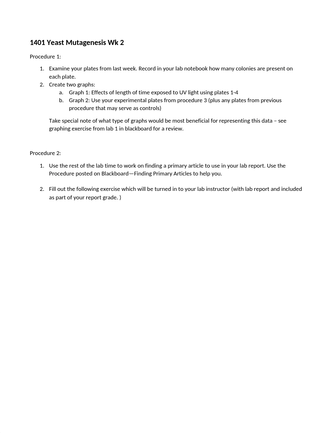 1401 Yeast mutagenesis Lab Pt2 & Report guidelines.docx_dzj3gwsz015_page1