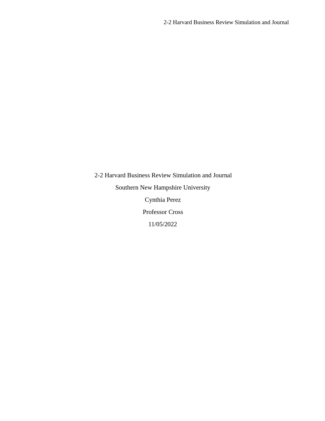 2-2 Harvard Business Review Simulation and Journal.docx_dzj41tsquew_page1