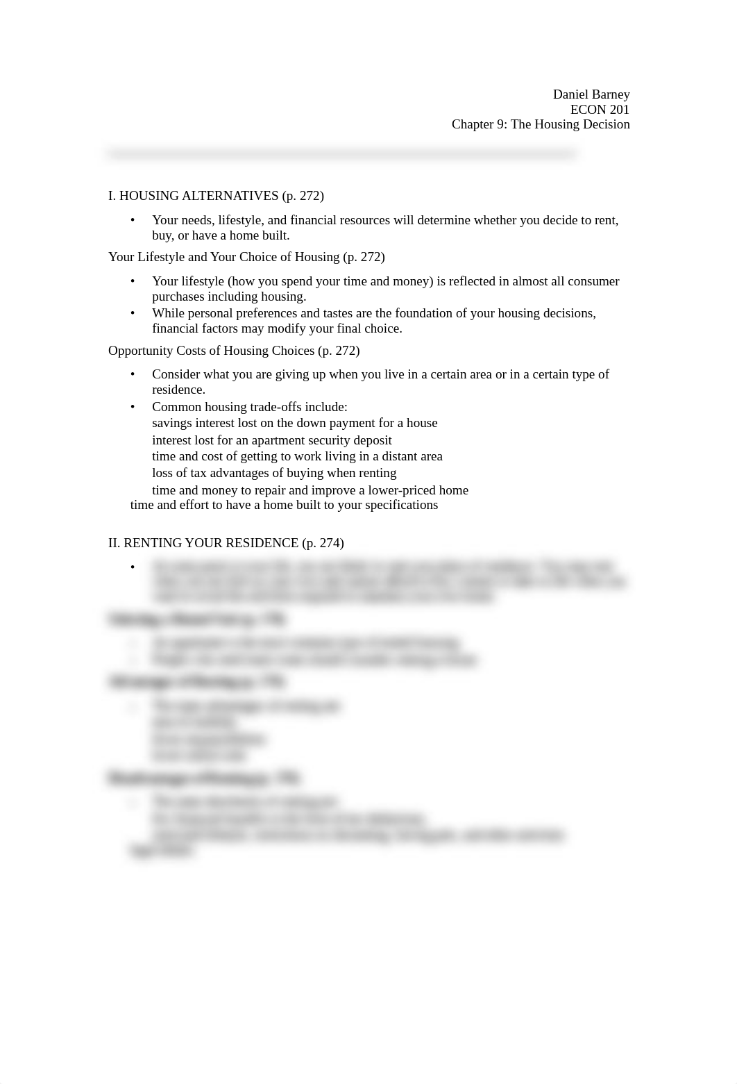 Chapter 9-The Housing Decision Notes_dzj4jo3656c_page1