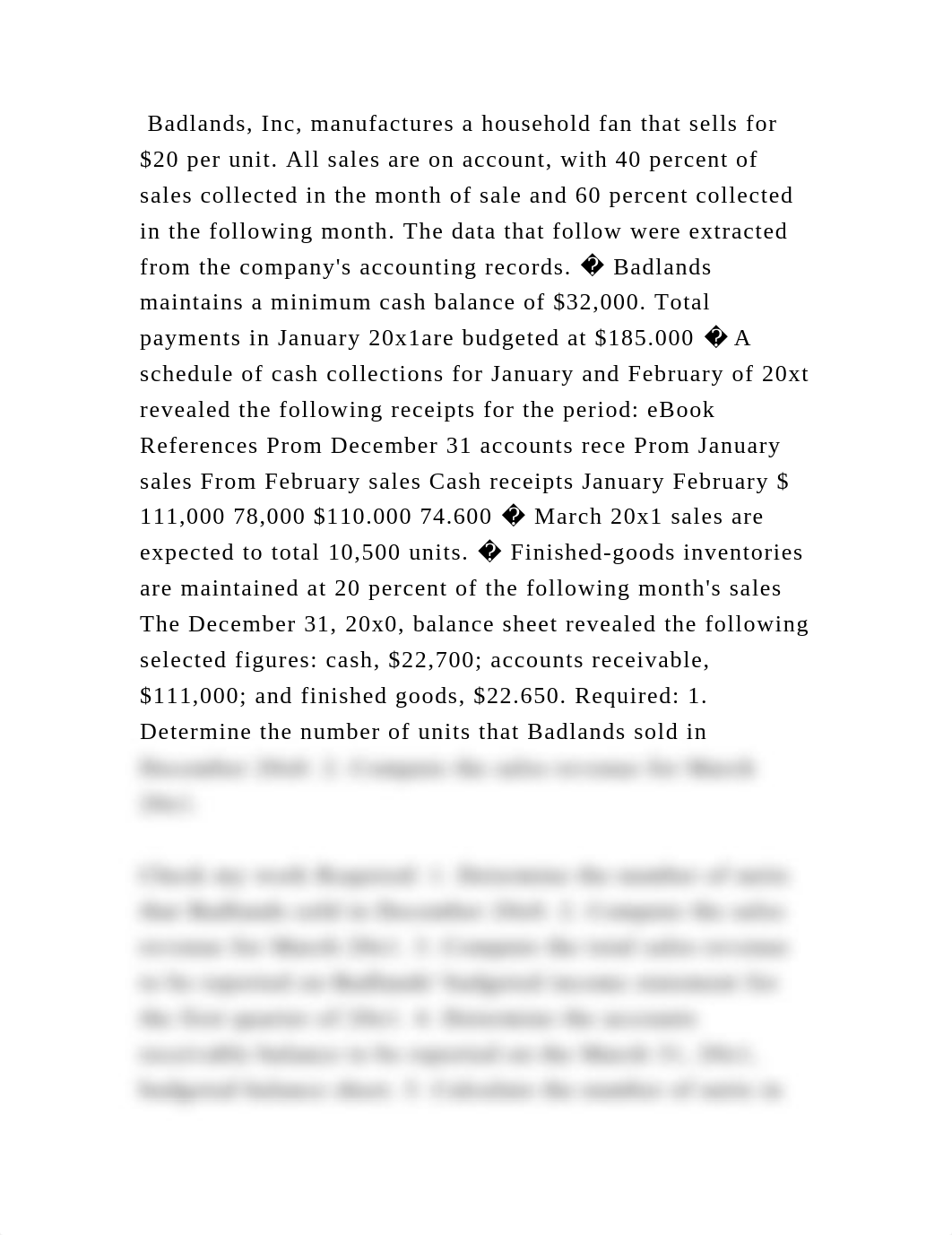 Badlands, Inc, manufactures a household fan that sells for $20 per un.docx_dzj5kwcs4ur_page2