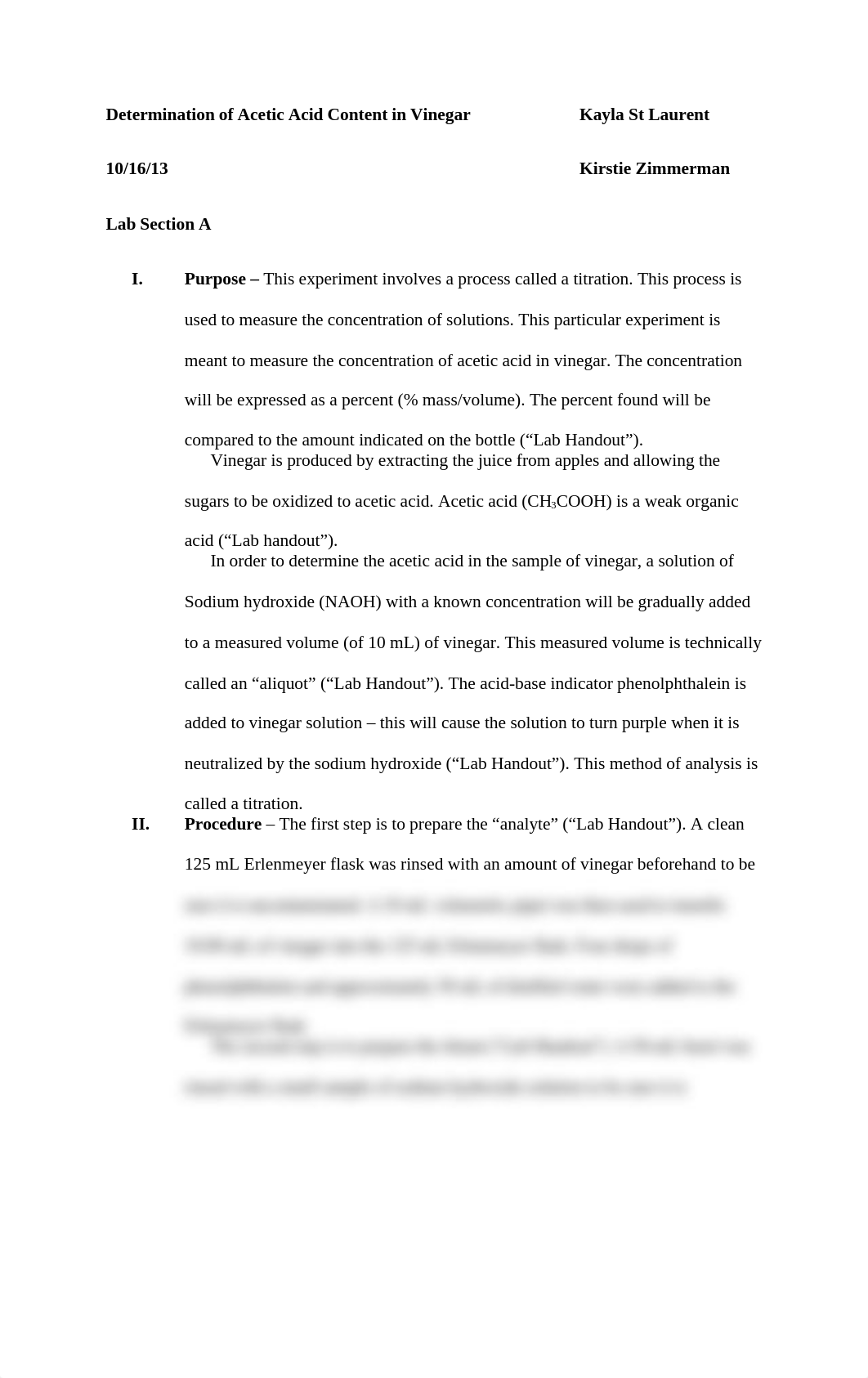 Determination of Acetic Acid Content in Vinegar Kayla St Laurent_dzjal3jhj4c_page1