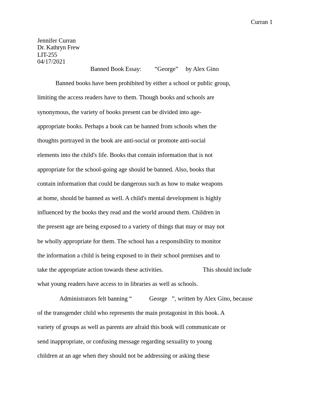 Banned Book Essay Curran.docx_dzjbe3fyvus_page1