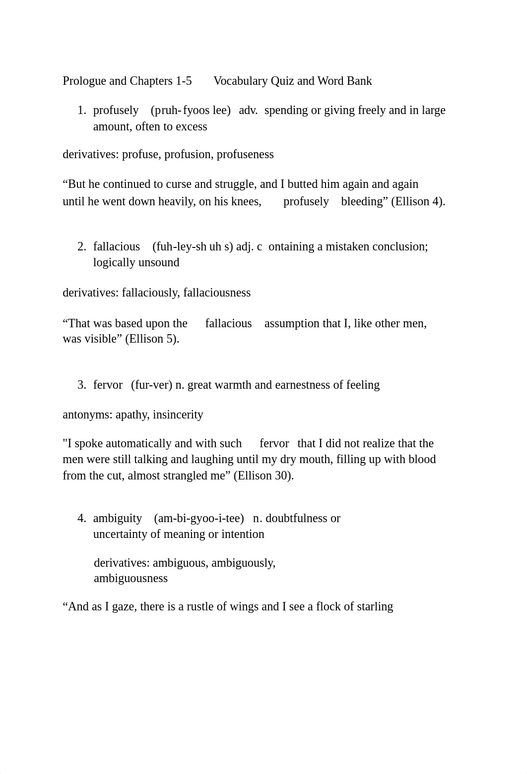 Invisible Man Vocabulary Quiz Ch. 1 - 5.docx_dzjpijr6m13_page1