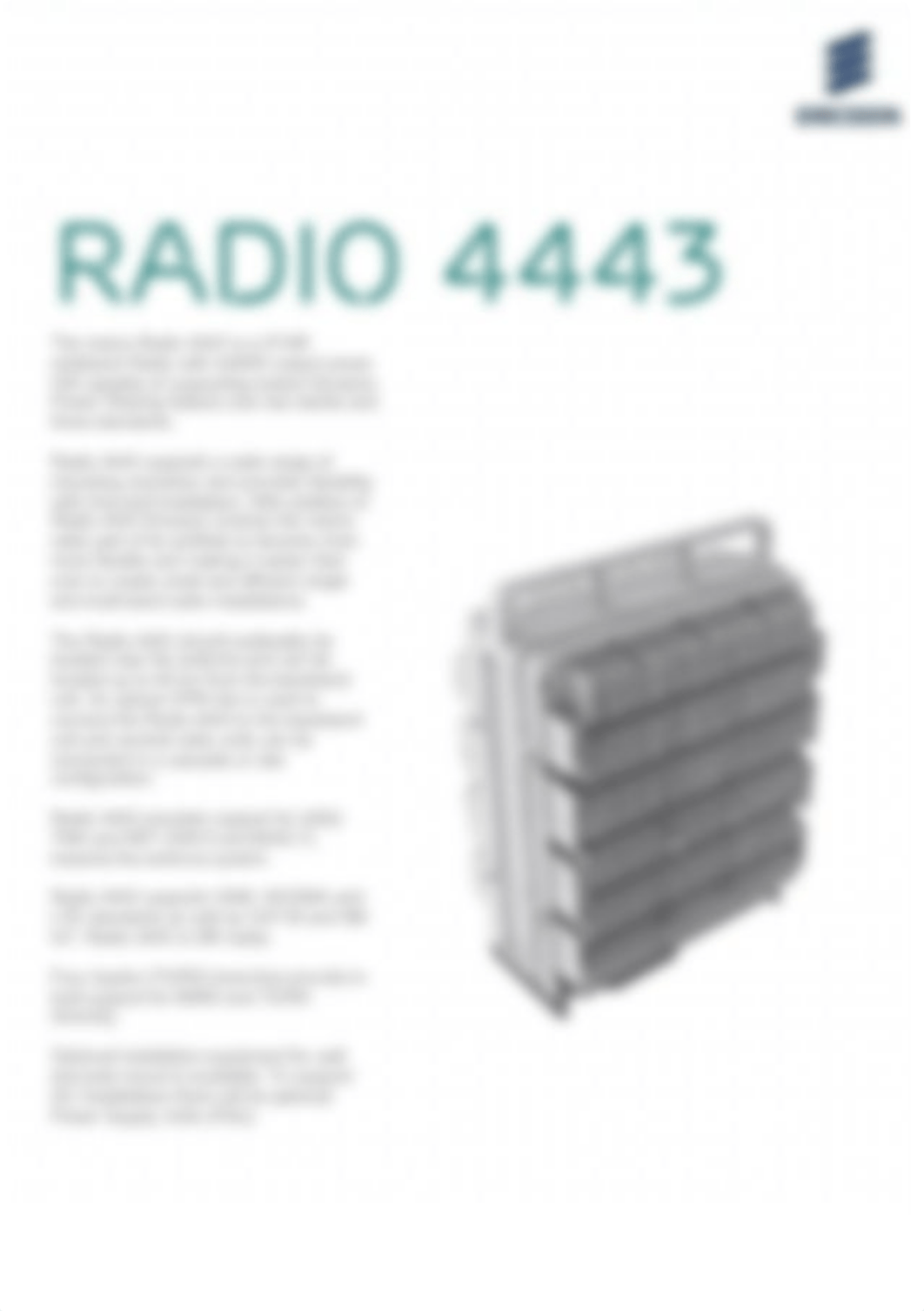 Ericsson Radio 4443 B1+B3 Datasheet (28701-FGC 101 3397 Rev A 2017).pdf_dzjz2i13tsj_page1