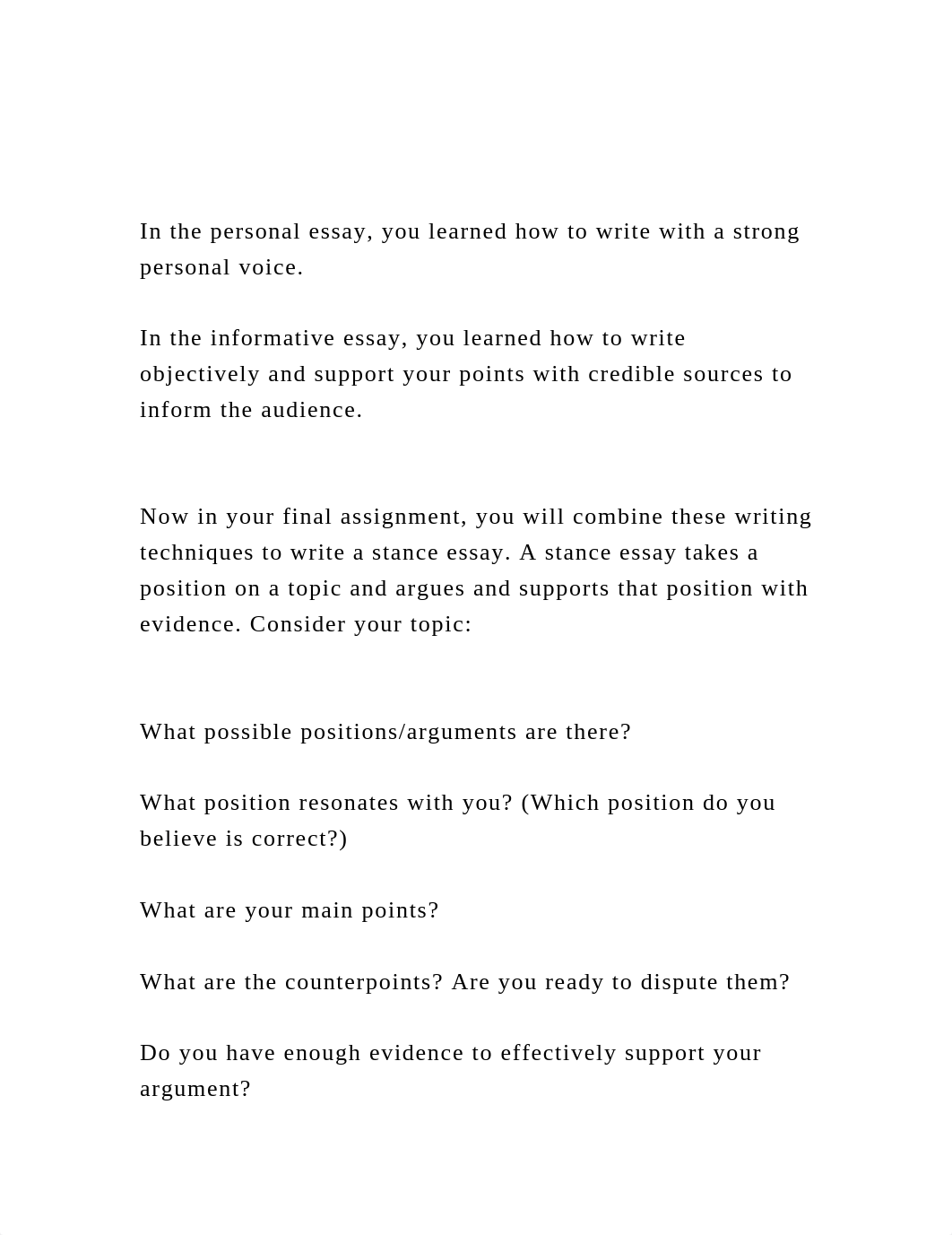 In the personal essay, you learned how to write with a strong pe.docx_dzkai8uq2hw_page2