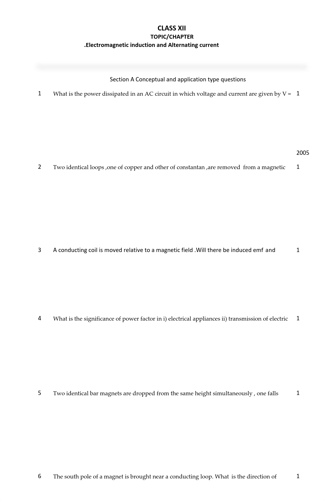 CBSE Class 12 Physics Electromagnetic induction and Alternating current.pdf_dzkflhtdqi8_page1