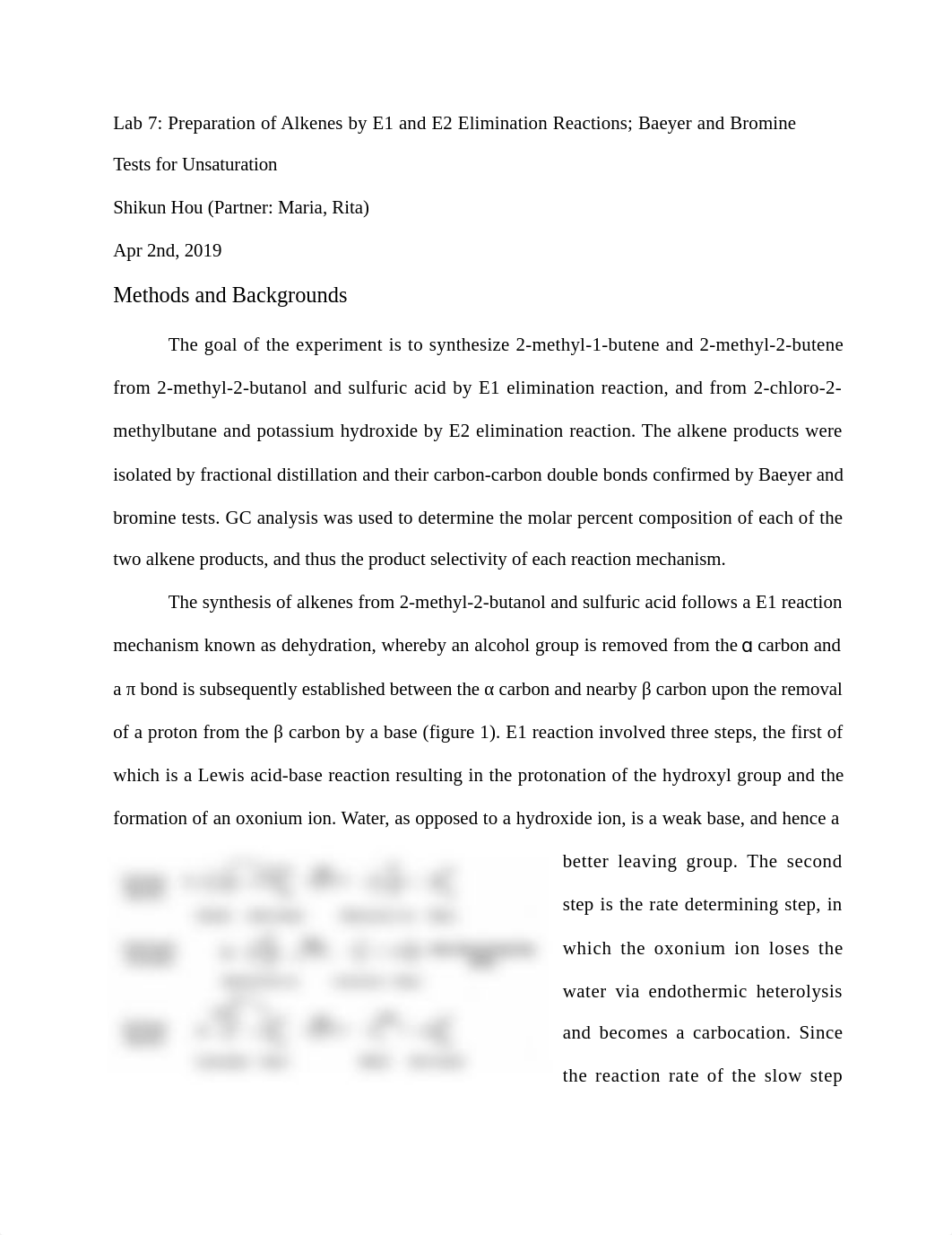 (LR7) Preparation of Alkenes by E1 and E2 Elimination Reactions; Baeyer and Bromine Tests for Unsatu_dzkhk00se67_page1