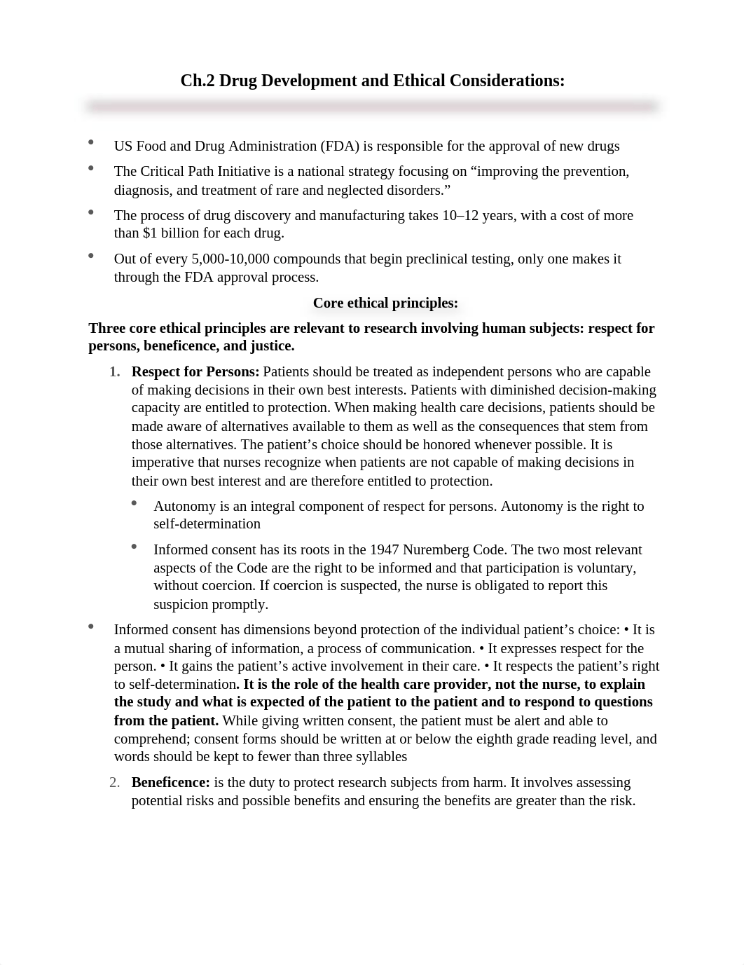 Ch.2 Drug Development and Ethical Considerations Notes.docx_dzkndue9uwf_page1