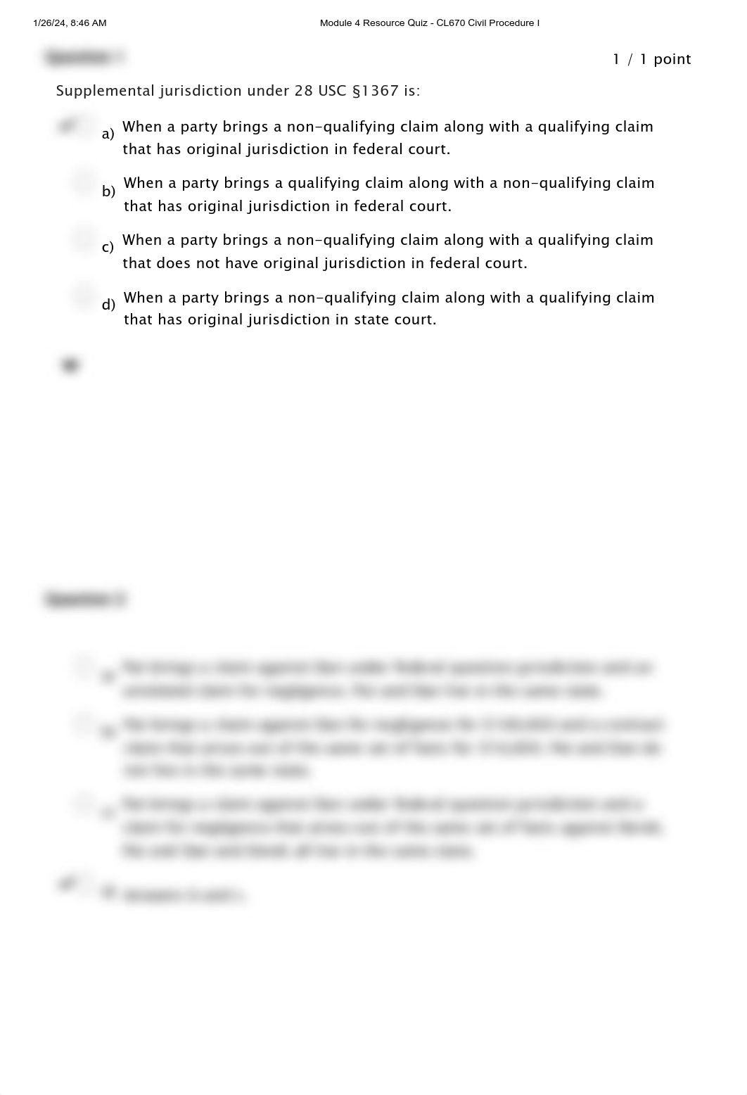 CL670 Civil Procedure I - Module 4 Resource Quiz.pdf_dzl3nwsd0tb_page1