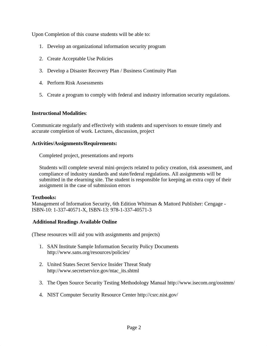 CPSC 4581 Info Sec Pol Hyzny syllabus Sp19.docx_dzl4avptdlq_page2