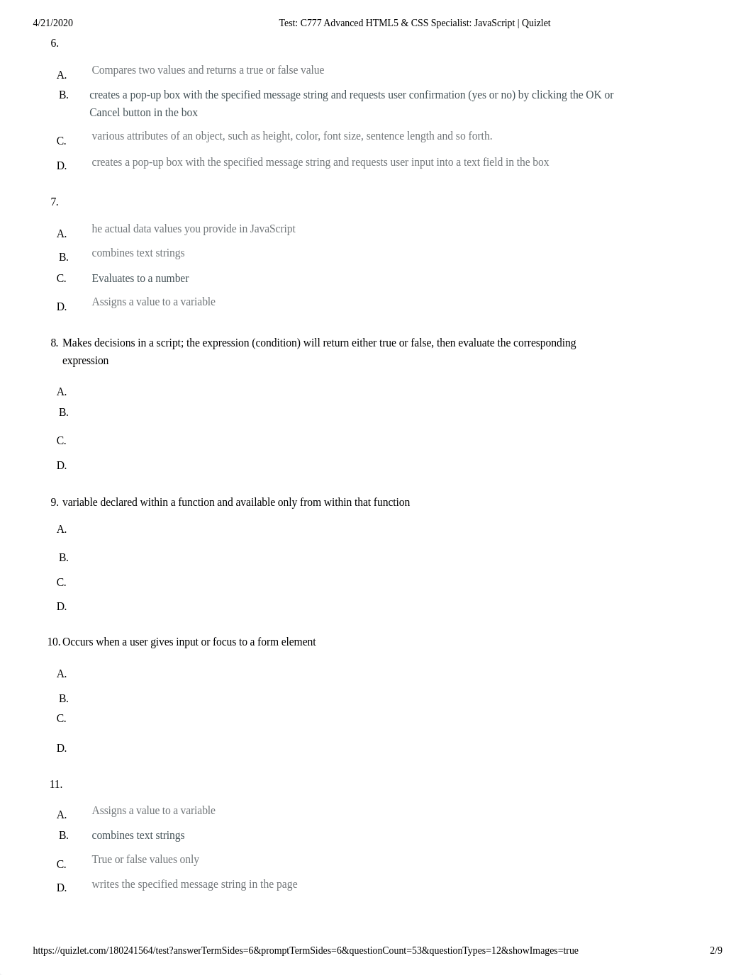 Test_ C777 Advanced HTML5 & CSS Specialist_ JavaScript _ Quizlet.pdf_dzl91gs1w6r_page2