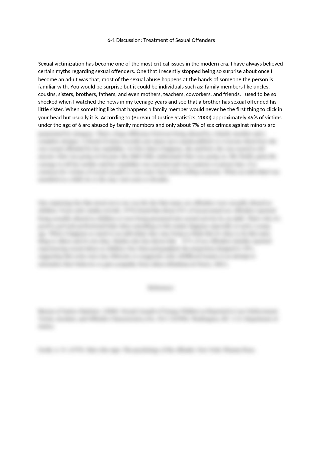 6-1 Discussion Treatment of Sexual Offenders.docx_dzludg4mpfc_page1