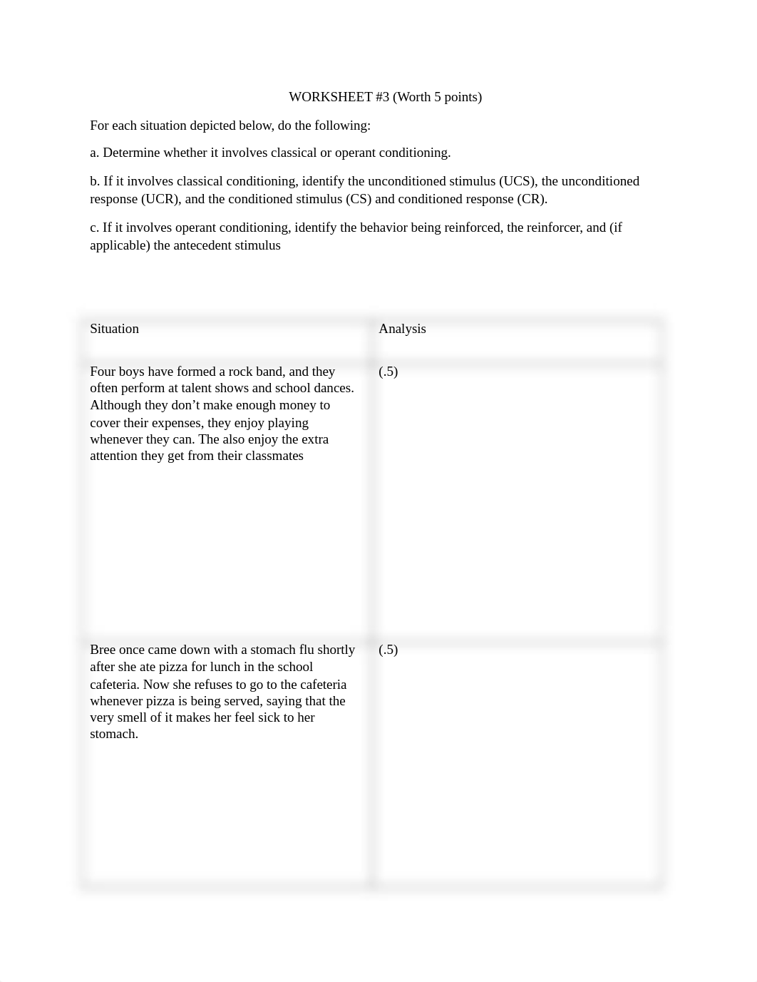 worksheet #3 operant vs classical conditioning.docx_dzm39qx4r3n_page1