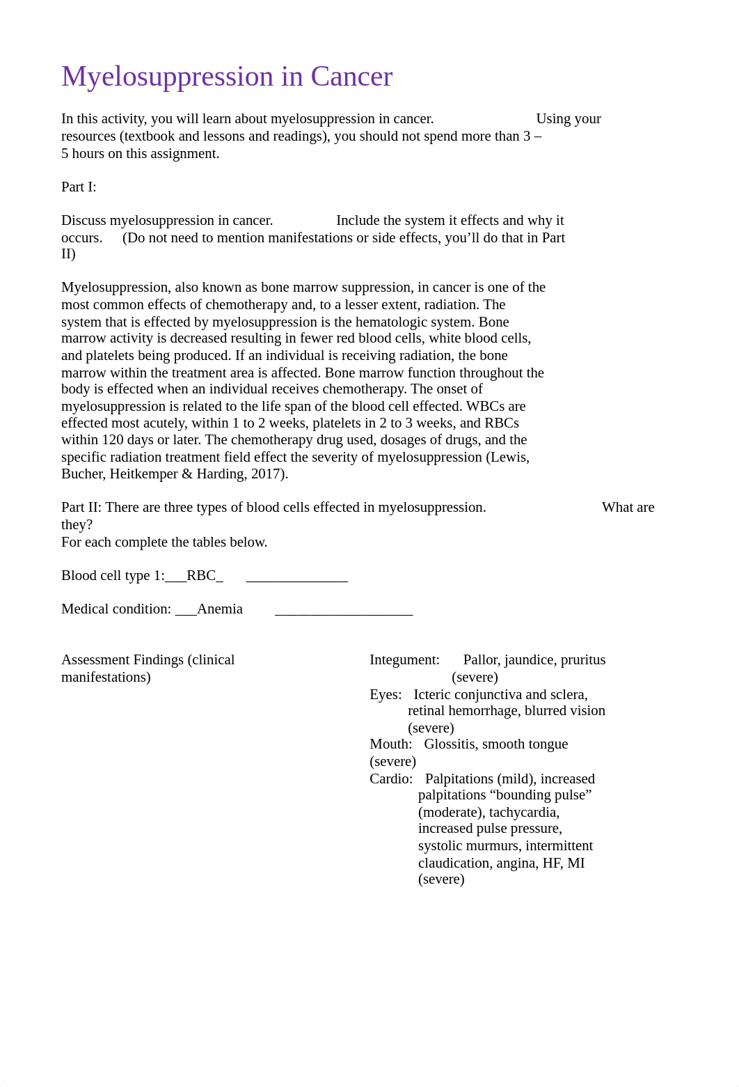 Perry_Myelosuppression in Cancer Assignment.doc_dzm8vkf23yd_page1