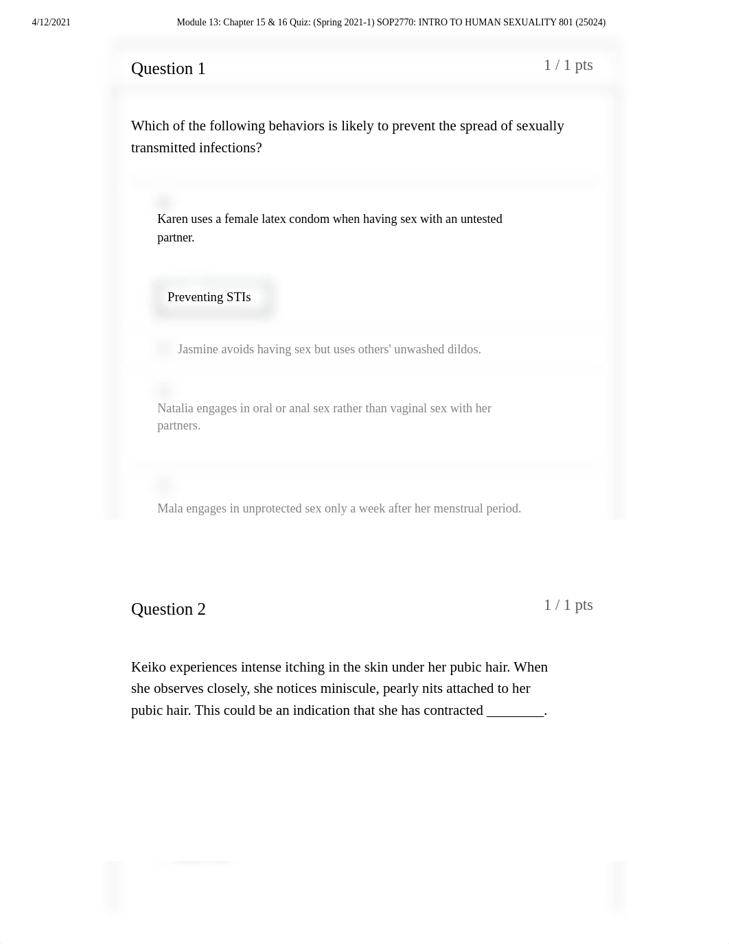 Module 13_ Chapter 15 & 16 Quiz_ (Spring 2021-1) SOP2770_ INTRO TO HUMAN SEXUALITY 801 (25024).pdf_dzmbl7evpzn_page2