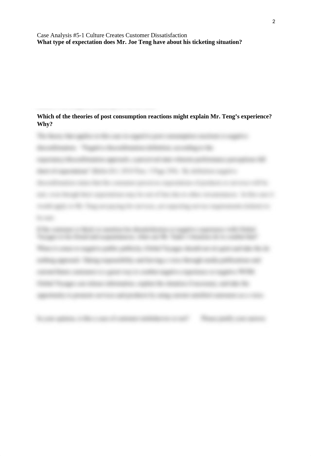 Case Analysis 5_1 Culture Creates Customer Dissatisfaction.docx_dzmsajz613d_page2