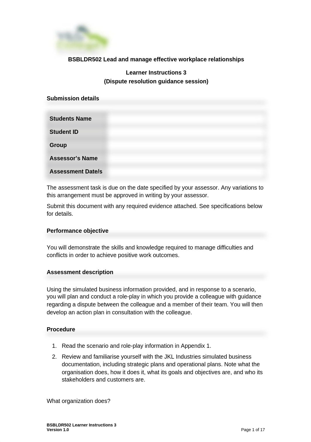 10.BSBLDR502 Assessment 3 Learner.docx_dzmu229jo68_page1