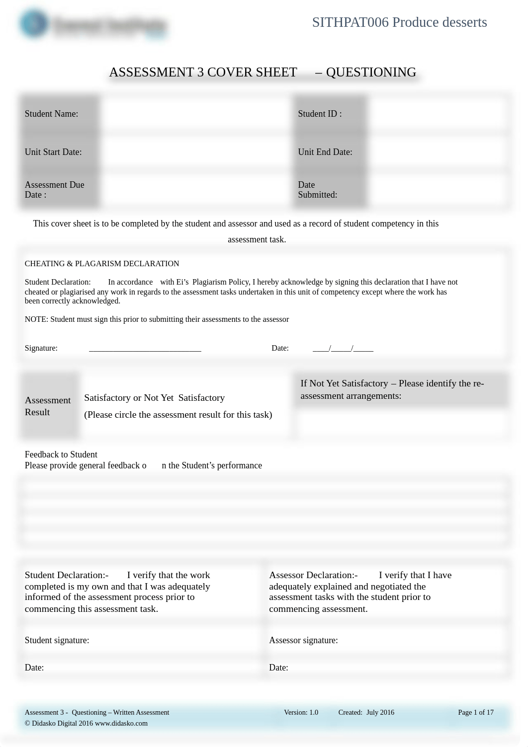 SITHPAT006 ASSESSMENT 3- Produce desserts.pdf_dzmvyhrh5du_page1