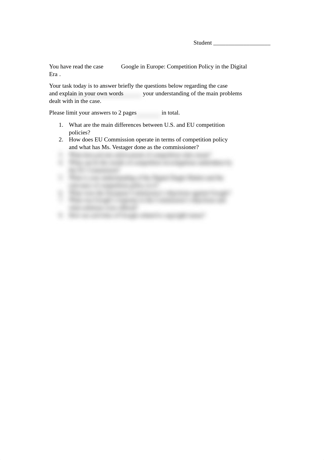 google in Europe questions.docx_dznc68it5ln_page1