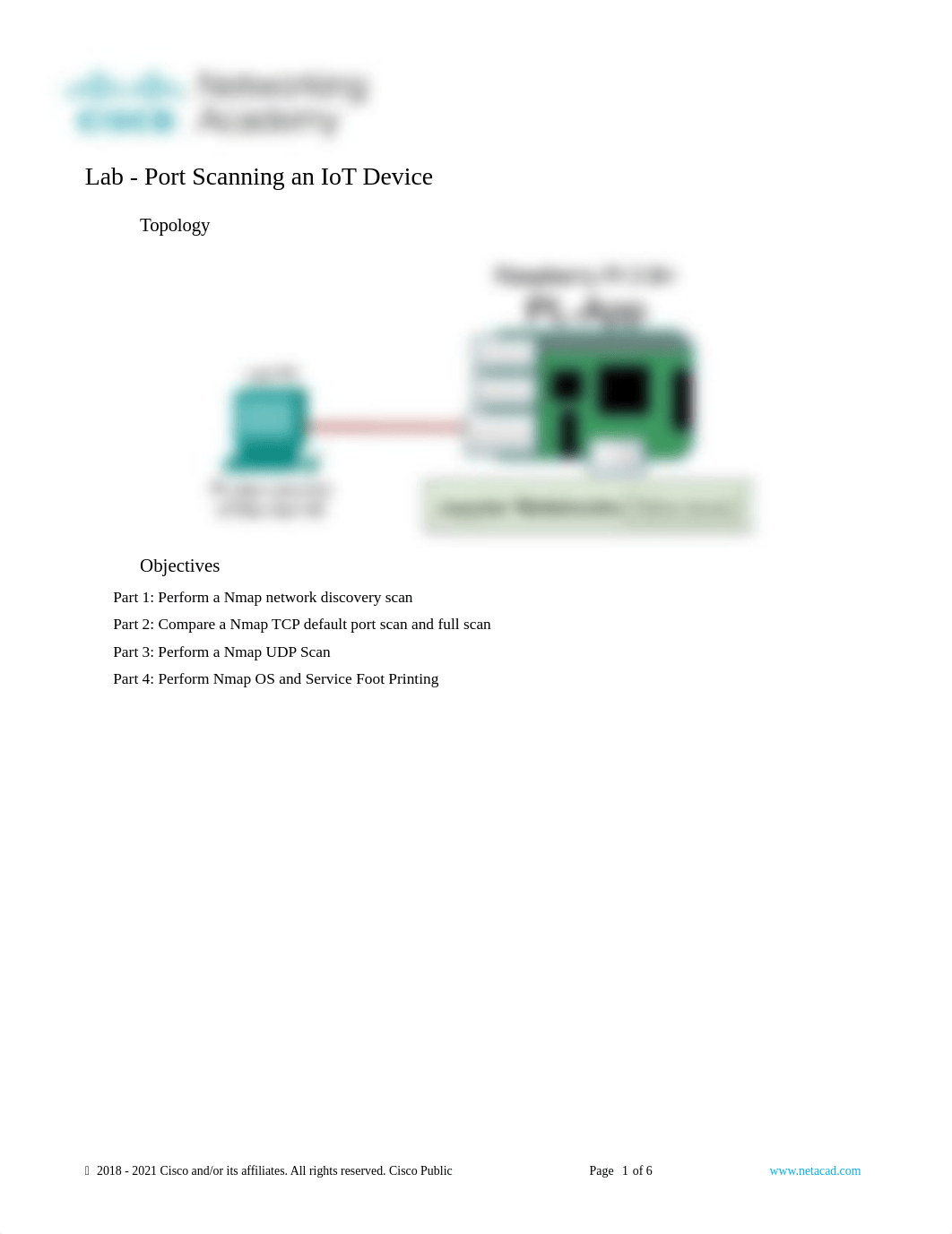 4.2.2.5 Lab - Port Scanning an IoT Device.docx_dzng9c9x587_page1