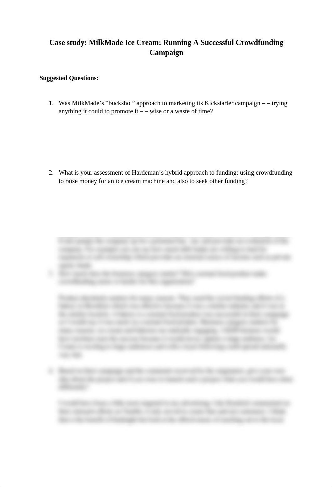 Qns_Case study_MilkMade Ice Cream_Running A Successful Crowdfunding Campaign Erik Westervelt.docx_dznnkus9p84_page1