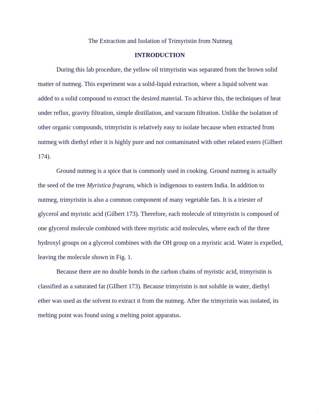 The Extraction and Isolation of Trimyristin from Nutmeg.docx_dznnyqjzggy_page1