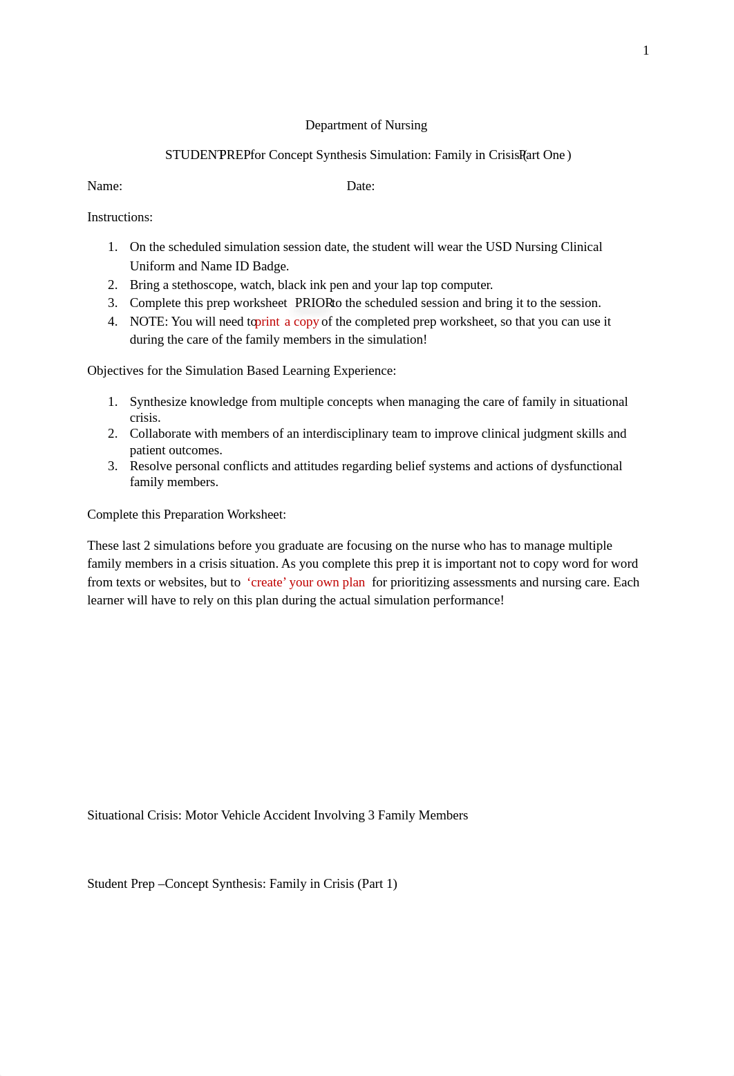 Student Prep_Concept Synthesis_Family in Crisis Part 1.docx_dznqcrujda4_page1