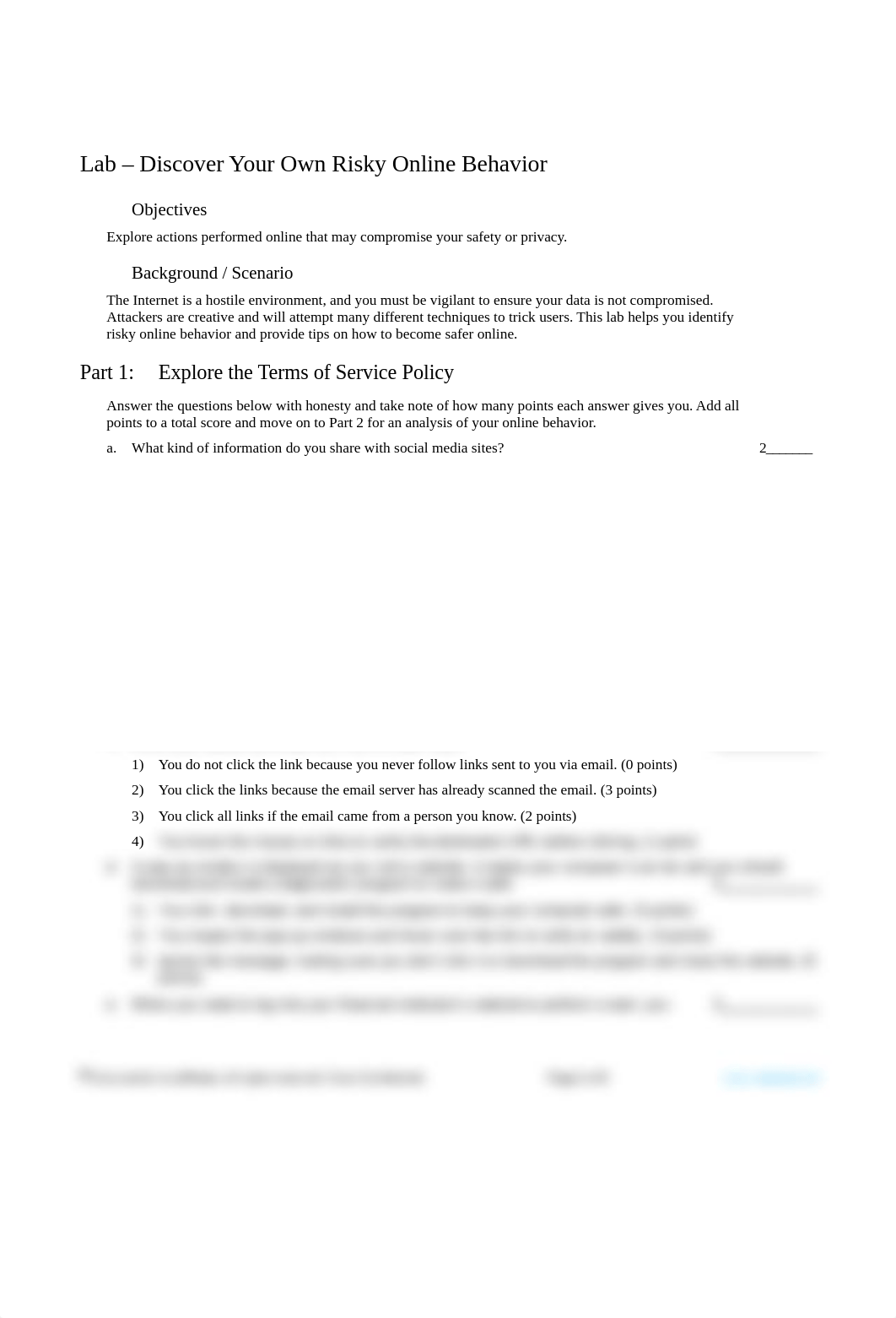 3.2.2.3 Lab - Discover Your Own Risky Online Behavior.docx_dznx66tj9k8_page1