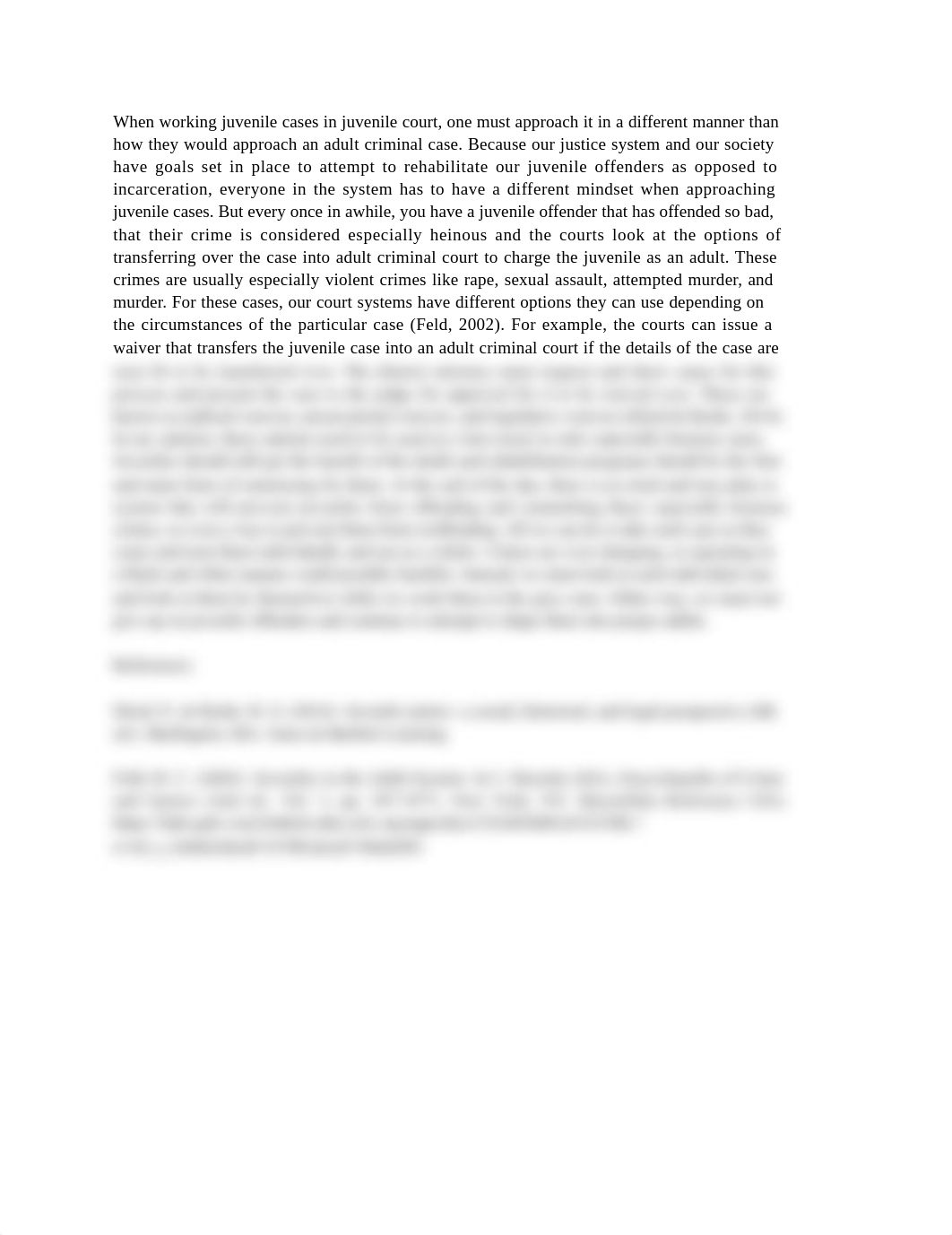 Introduction To Juvenile Justice Unit 4 Discussion.docx_dzo48abhmj7_page1