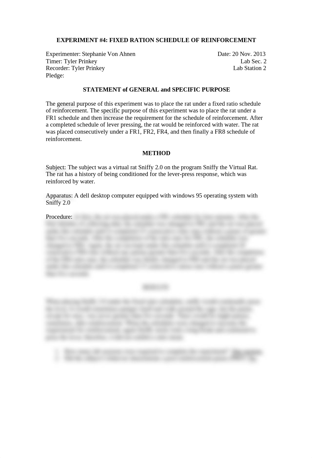 EXPERIMENT #4- FIXED RATION SCHEDULE OF REINFORCEMENT_dzoaesw2lps_page1