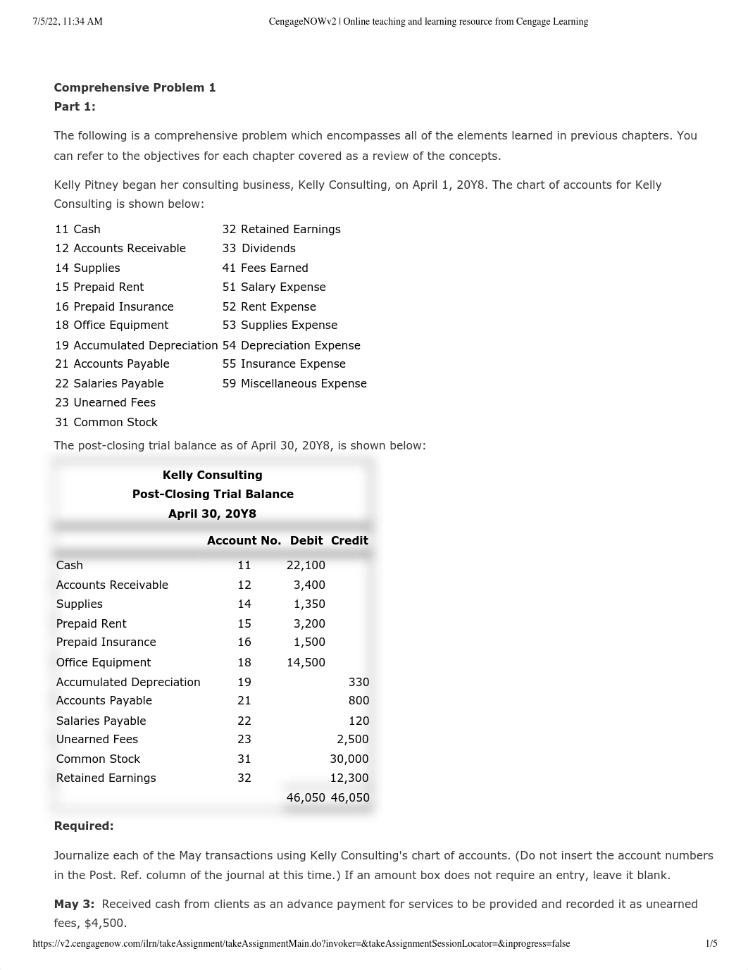 CengageNOWv2 _ Comprehensive Problem 1 Part 1.pdf_dzob0814vp2_page1