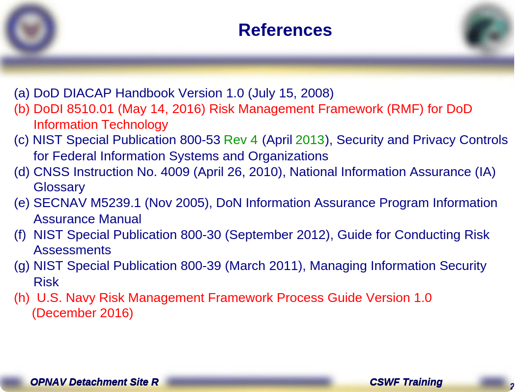 OPNAV CSWF PQS - 104 Certification and Accreditation.ppt_dzogr9ysqu5_page2