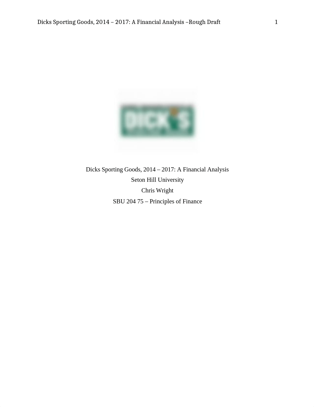 Dicks Sporting Goods Financial Analysis - Final.docx_dzp688hxjfs_page1