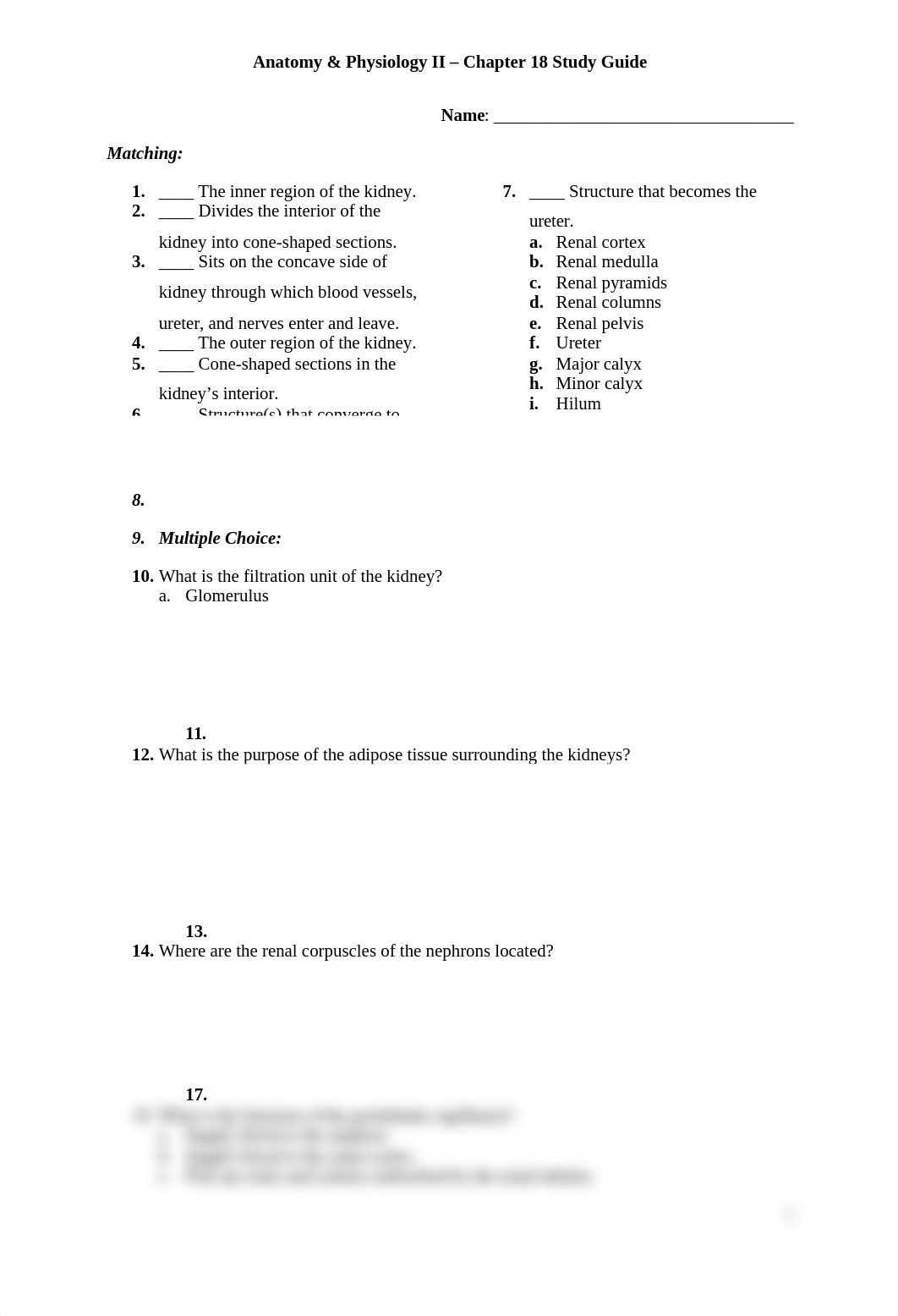 Anatomy & Physiology II - Chapter 18 Study Guide.docx_dzpaj9rm6mb_page1