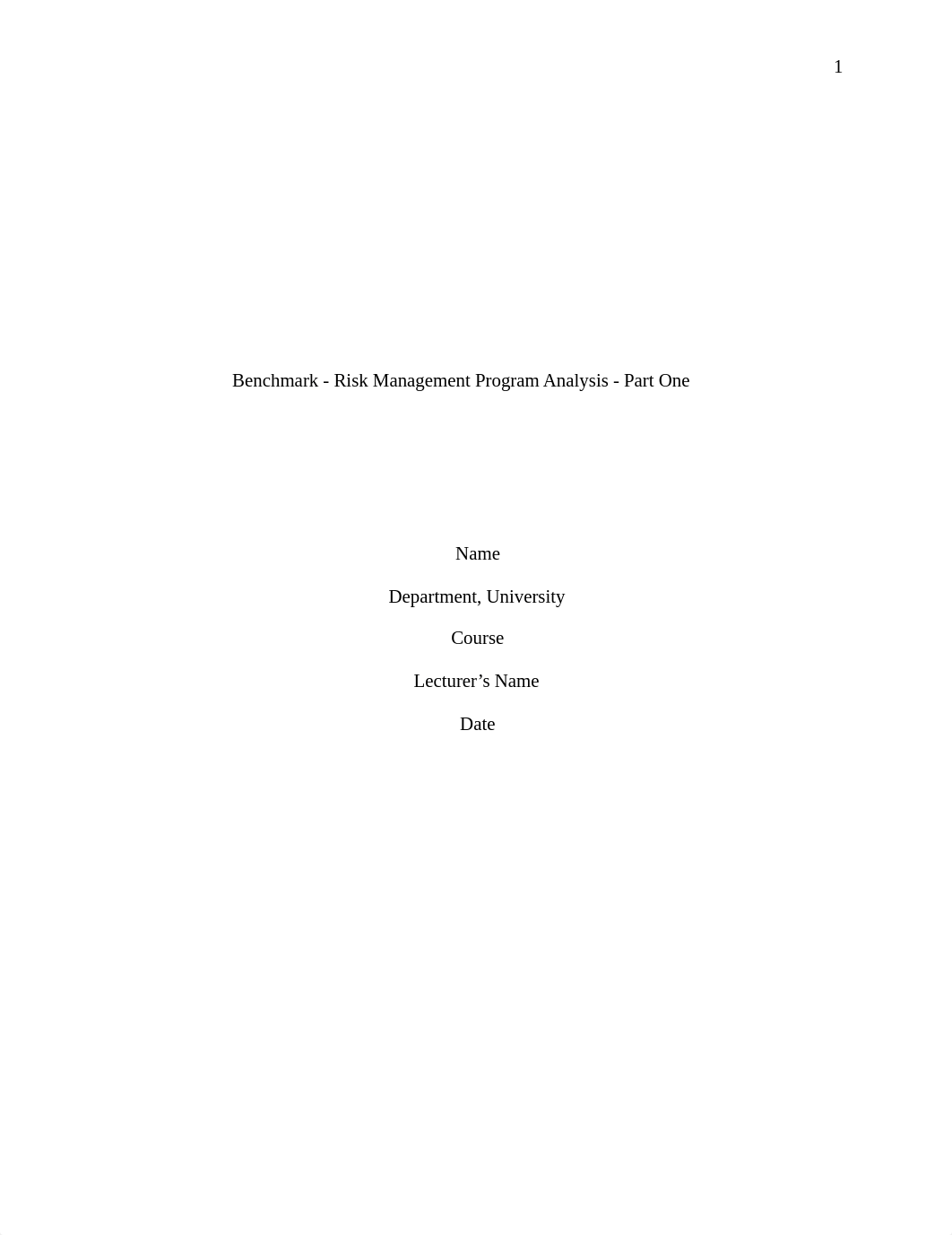 Order #1005796 Benchmark - Risk Management Program Analysis - Part One (4 page(s).docx_dzpamqnf247_page1