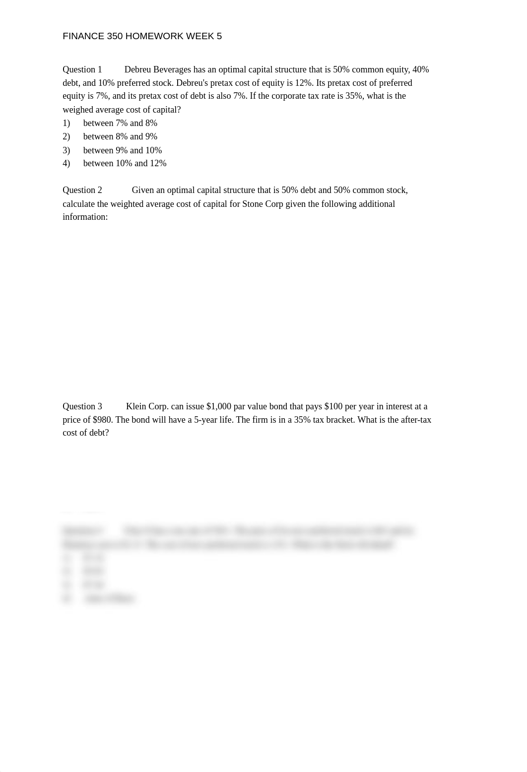 FINC 350 HOMEWORK WEEK 5_dzpc32i5uao_page1